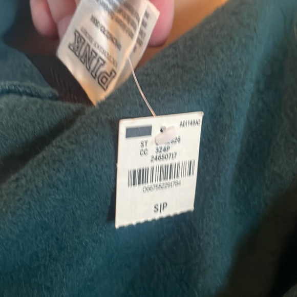 Green “Pink” cinch sweatshirt size small - Picture 4 of 4